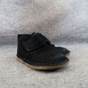 Perry Ellis America Shoes Toddler 8 Chukka Boots Leather Easy On Classic Black